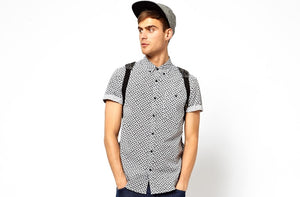 Grey Button Down