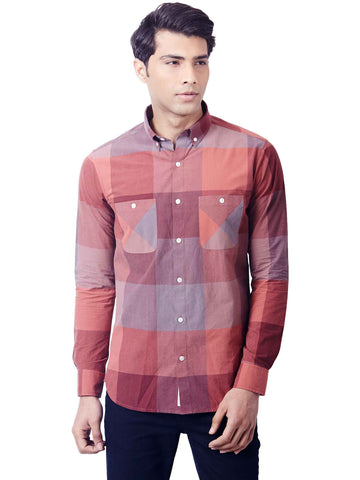 Wide Plaid Button Down