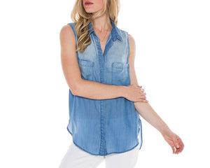 Chambray Cutoff